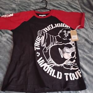 True Religion Kids Black and Red World Tour Tee